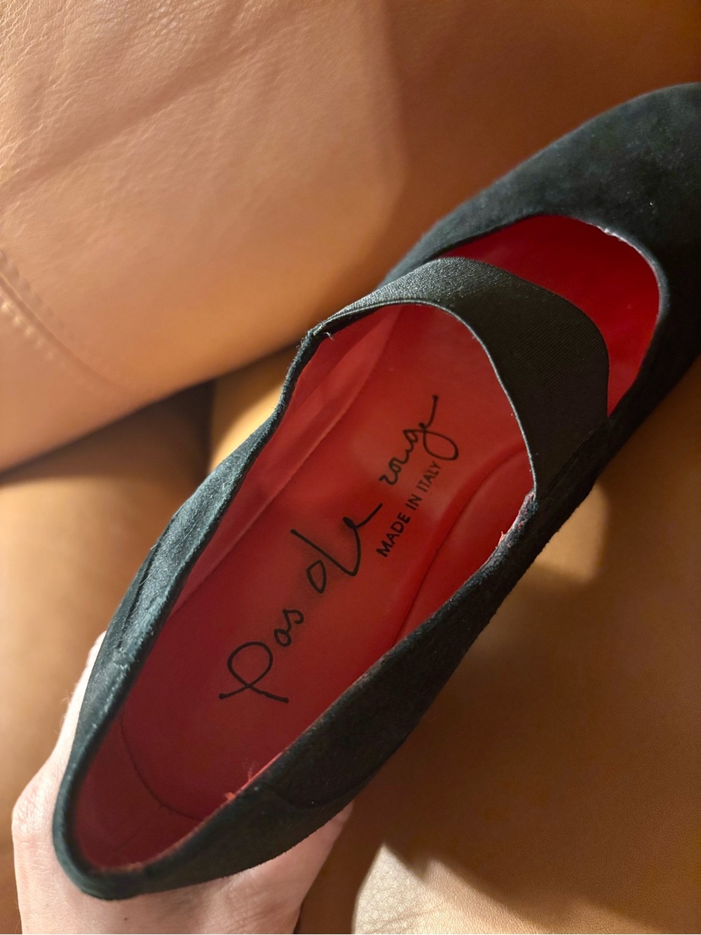 Classic Black Suede Mary Jane-Inspired Pas De Rouge Pumps - Picture 2 of 10